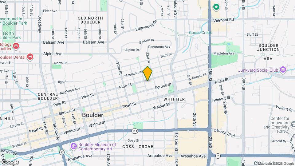 2212 Pine St Map and Location Details