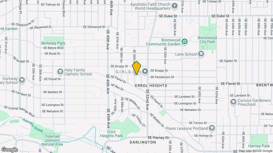 7424 SE 50th Ave Mapa y Detalles de la Ubicación