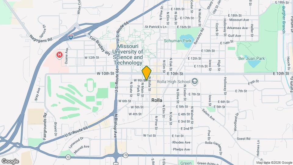 305 W 9th St Map and Location Details