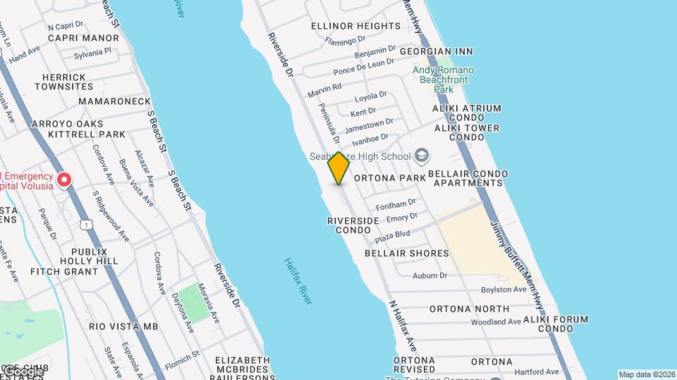 3009 N Halifax Ave Map and Location Details