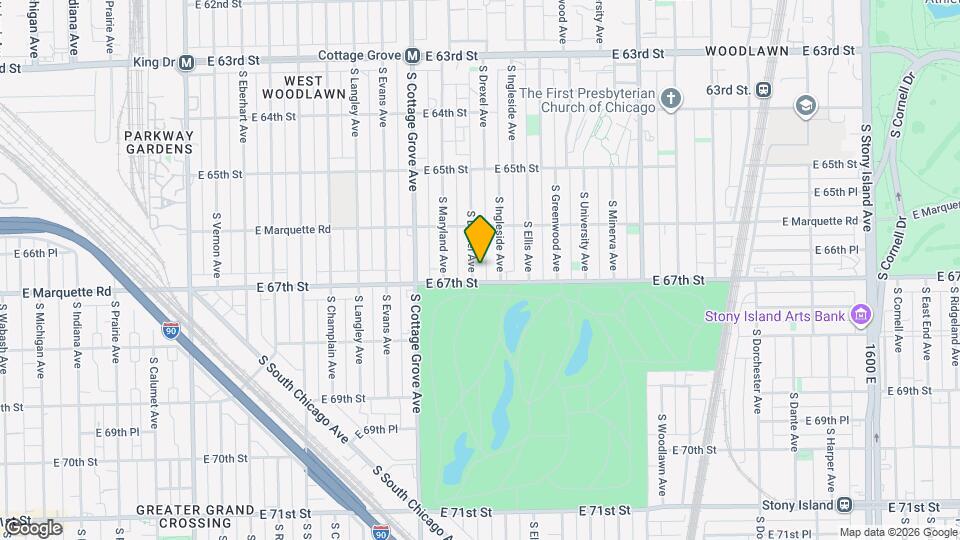 6649 S Drexel Ave Map and Location Details