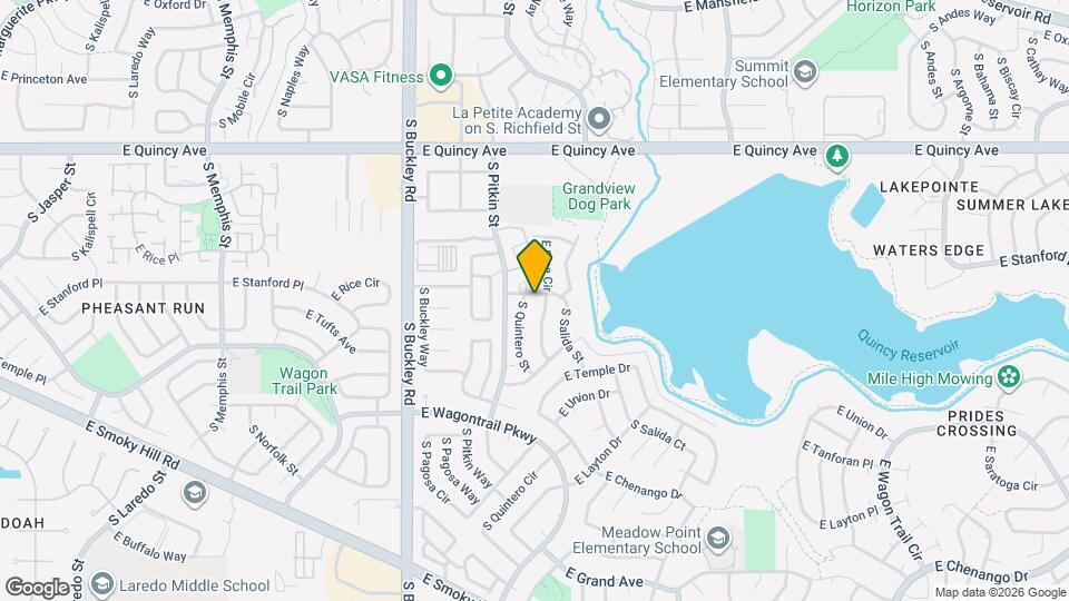 17254 E Stanford Ave Mapa y Detalles de la Ubicación