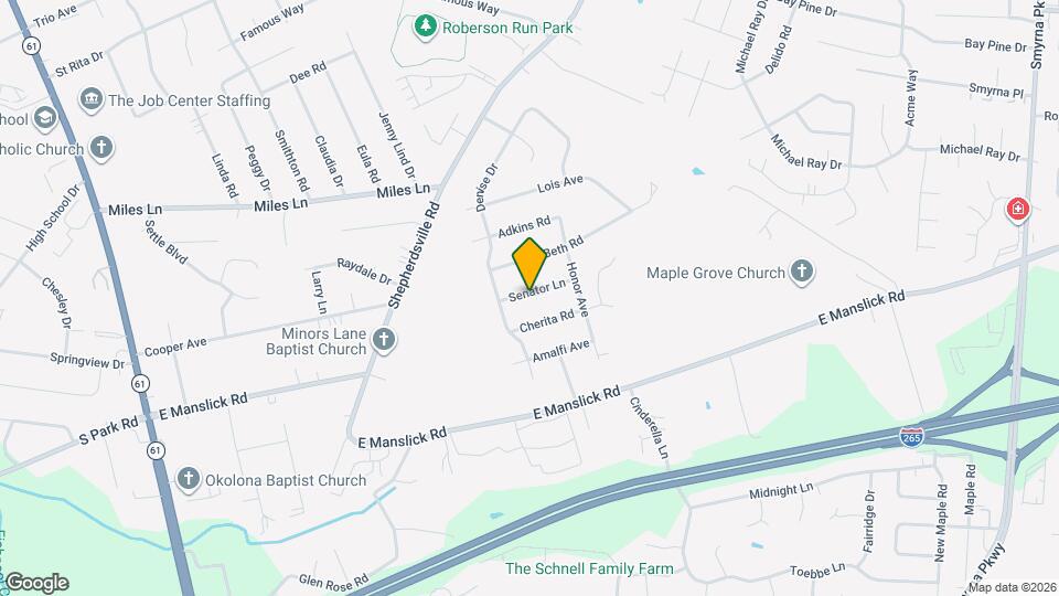 5306 Senator Ln Map and Location Details