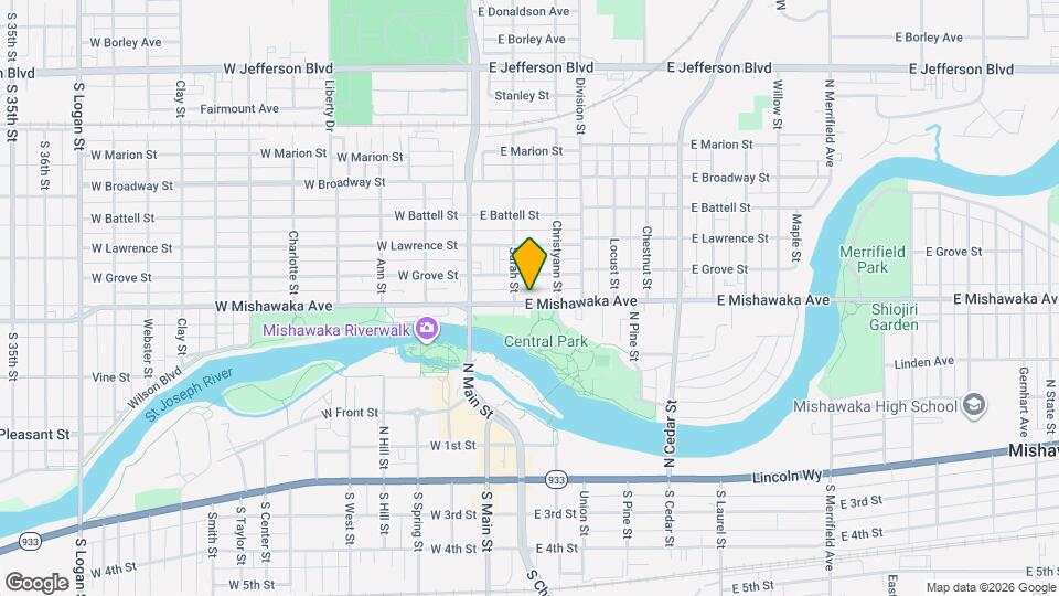 212 E Mishawaka Ave, Unit 505 Map and Location Details