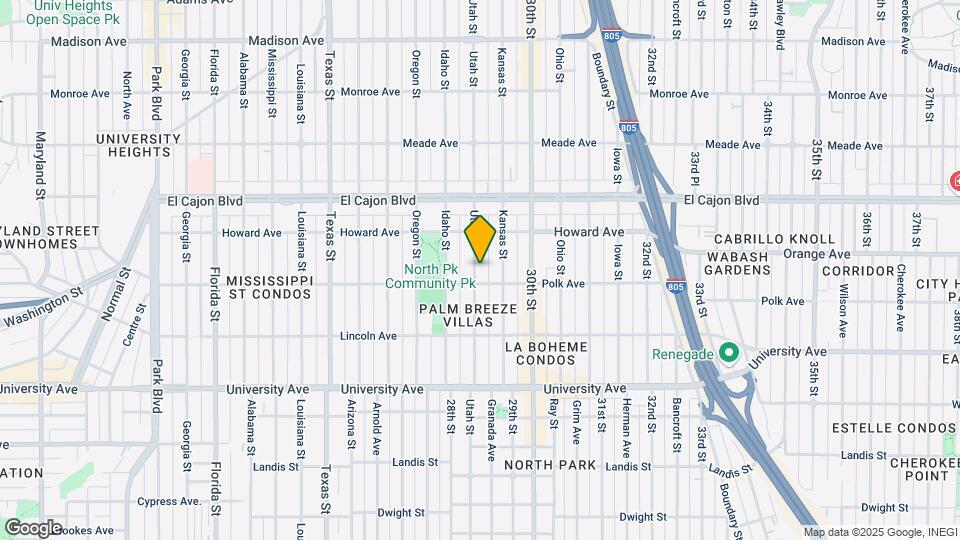 4121 Utah St Map and Location Details