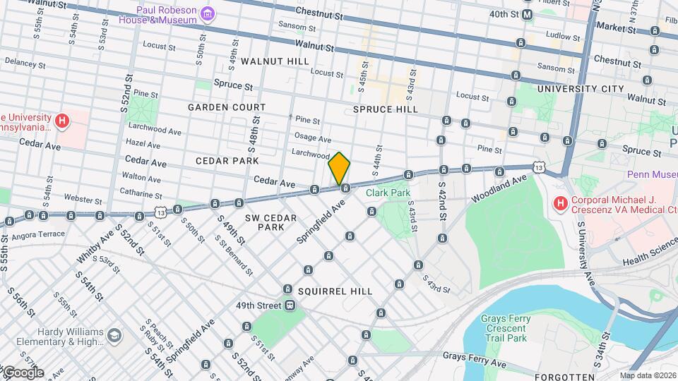 4514 Baltimore Ave Mapa y Detalles de la Ubicación