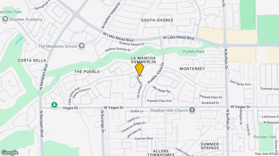 1748 Royal Canyon Dr Map and Location Details