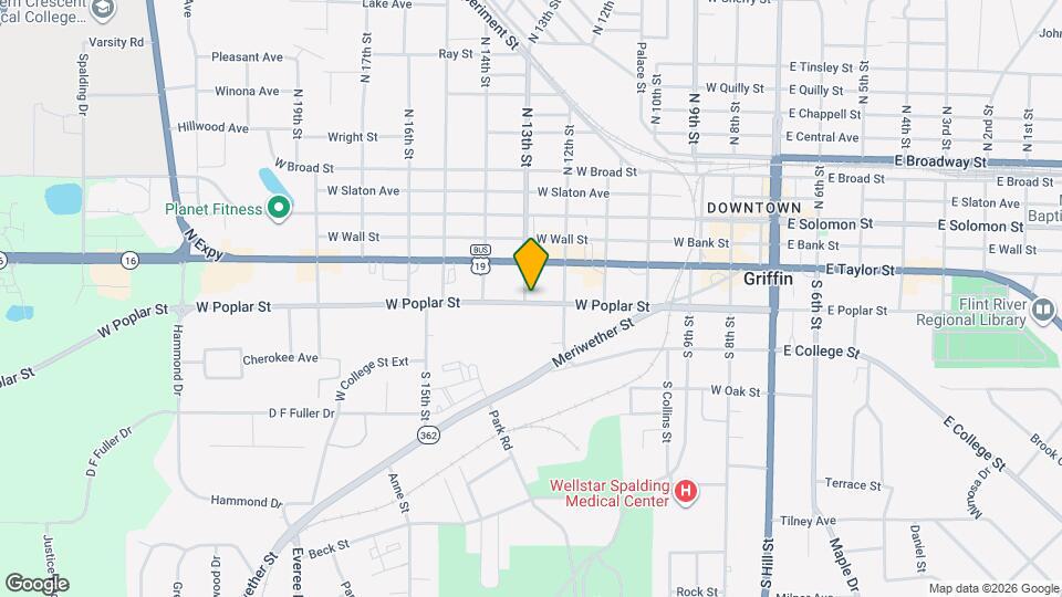 631 W Poplar St Map and Location Details