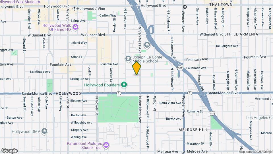 5813 Lexington Ave Map and Location Details