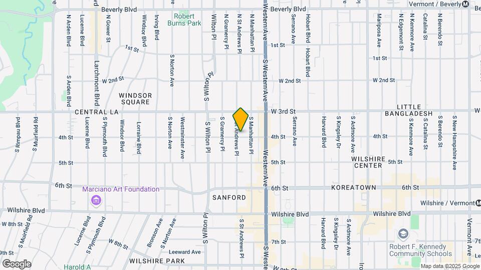 356 S St Andrews Pl Map and Location Details