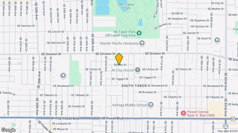 2606 SE 64th Ave Map and Location Details