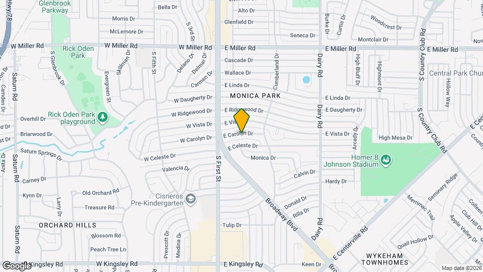 214 E Carolyn Dr Mapa y Detalles de la Ubicación