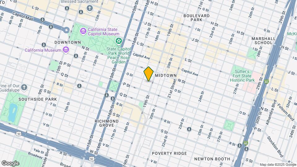 1820 O St Map and Location Details