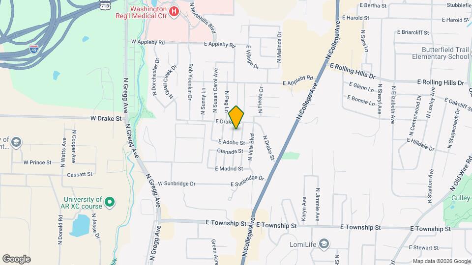 2732 N Sierra Ave Map and Location Details