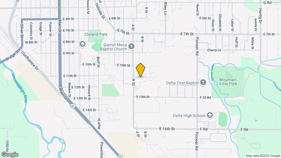 930 E 11th St Map and Location Details