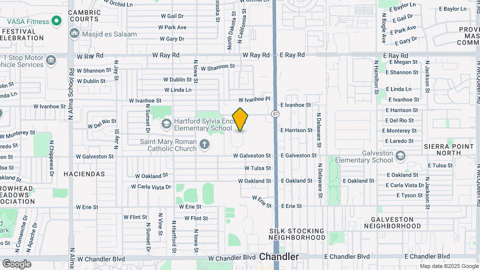 624 N Sunland Dr Map and Location Details