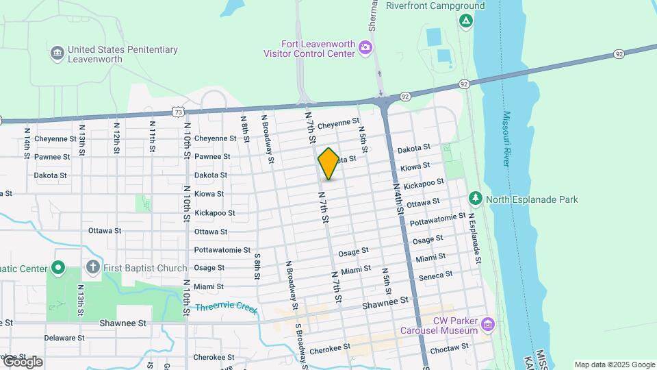 621 Kiowa St Map and Location Details