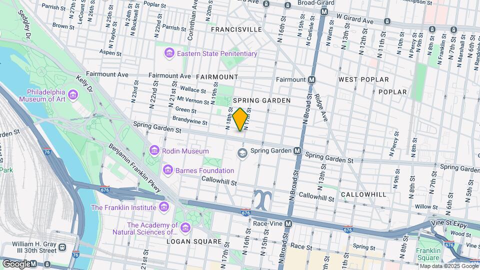 1709 Spring Garden St Map and Location Details