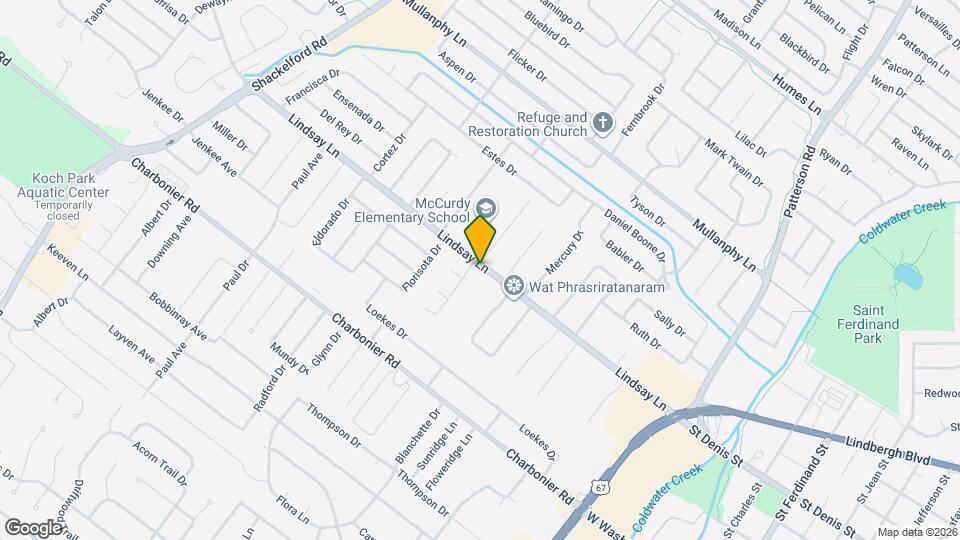 926 Lindsay Ln Map and Location Details