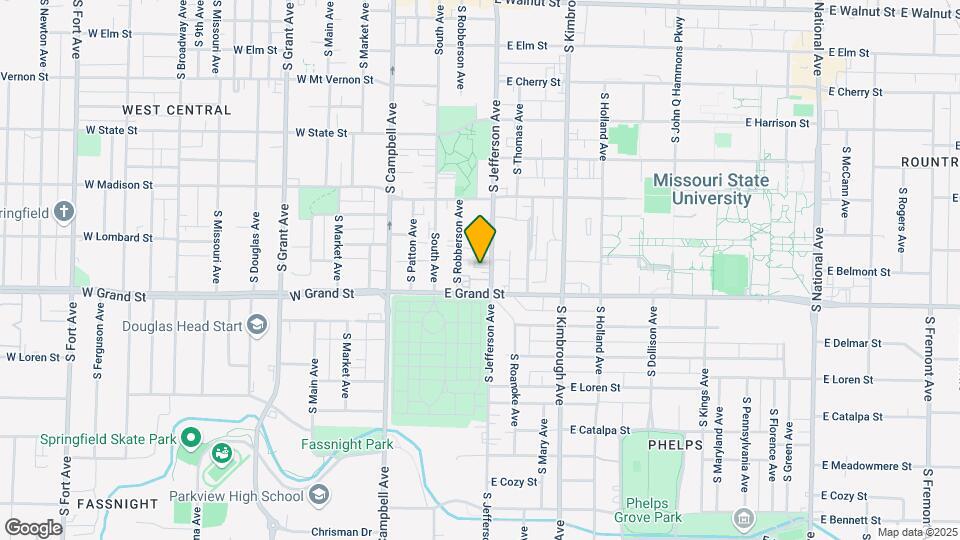 925 S Jefferson Ave Map and Location Details