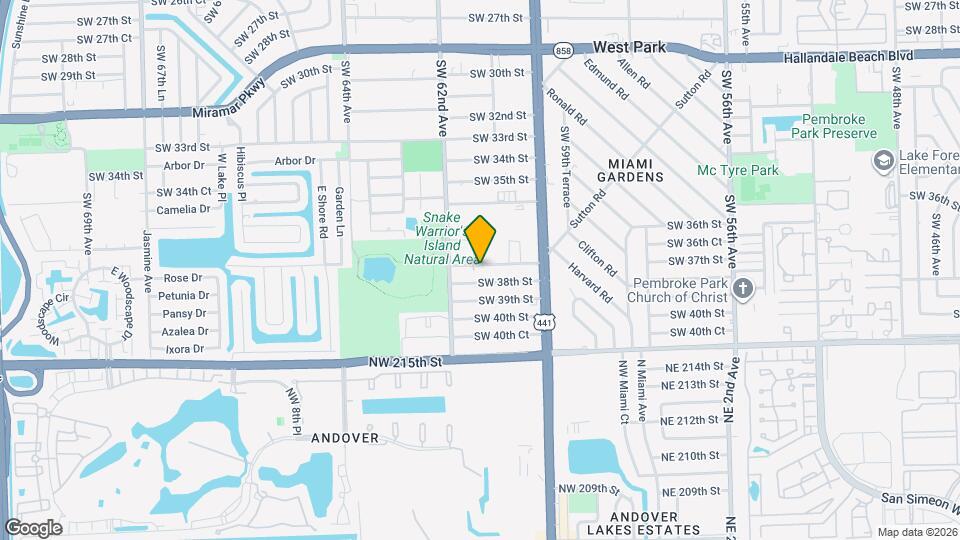 6112 SW 37th St, Unit B Mapa y Detalles de la Ubicación
