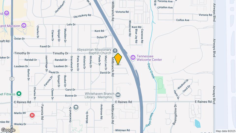 1718 Borden Dr Map and Location Details