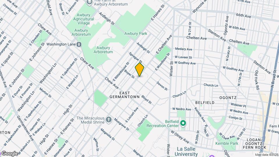 906 E Chelten Ave Mapa y Detalles de la Ubicación