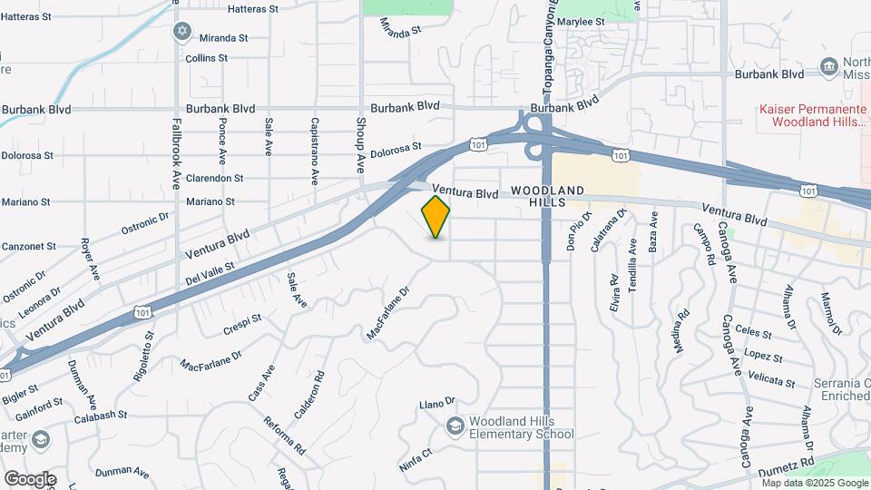 22216 Del Valle St Map and Location Details