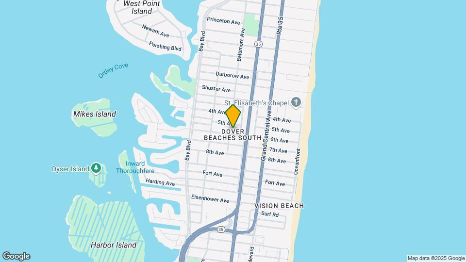 1922 Baltimore Ave, Unit ortley beach summer renta Mapa y Detalles de la Ubicación