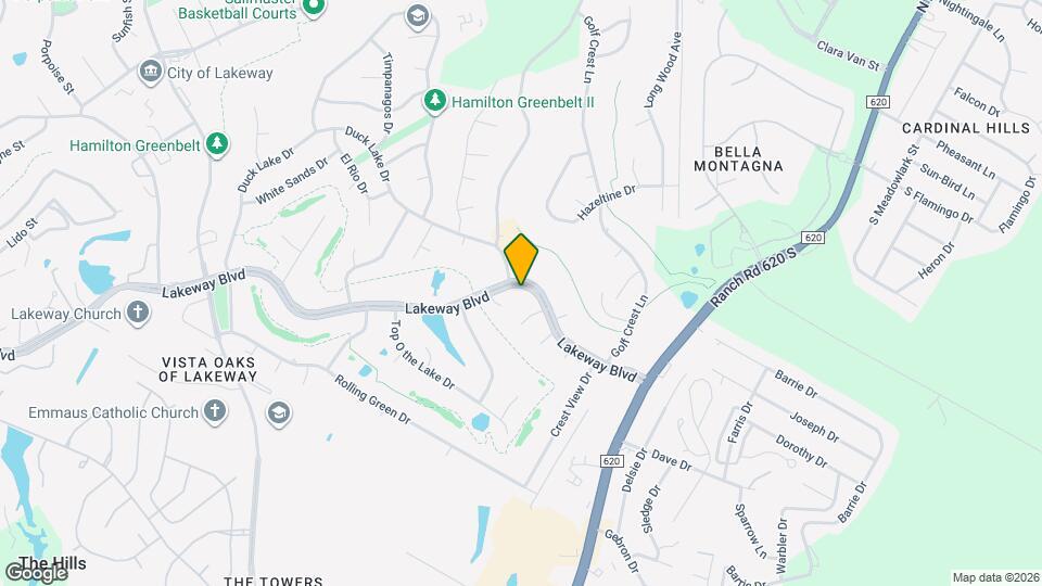 1723 Lakeway Blvd Map and Location Details