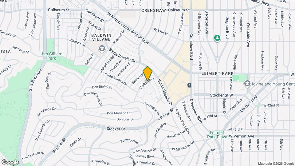 4140 Marlton Ave Map and Location Details