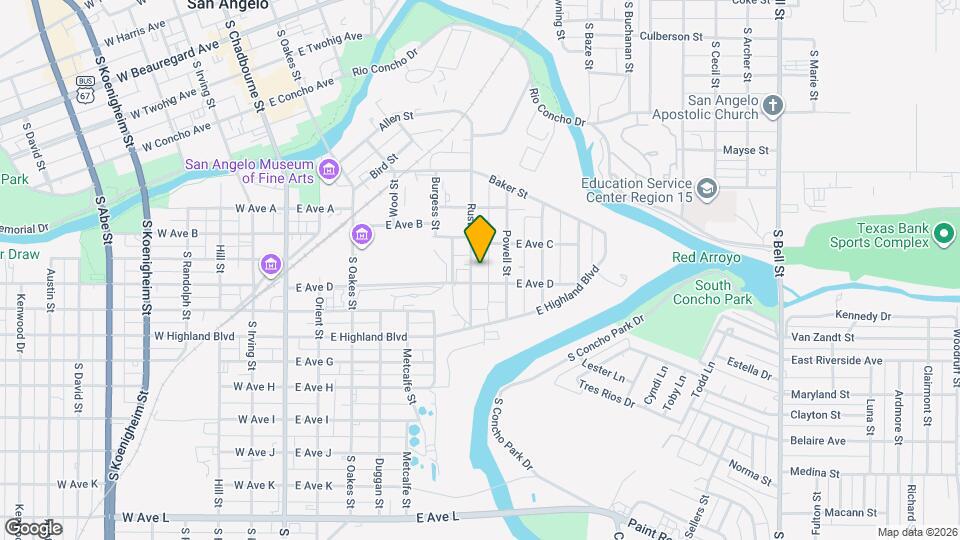 726 Rust St Mapa y Detalles de la Ubicación