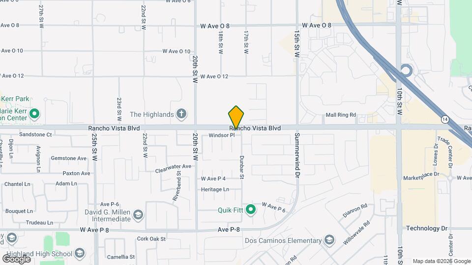 1725 Windsor Pl Map and Location Details