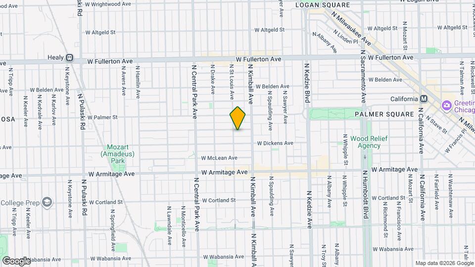 3429 W Shakespeare Ave Map and Location Details