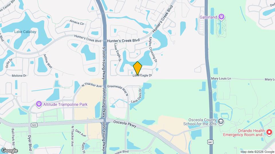 14794 Lone Eagle Dr Map and Location Details