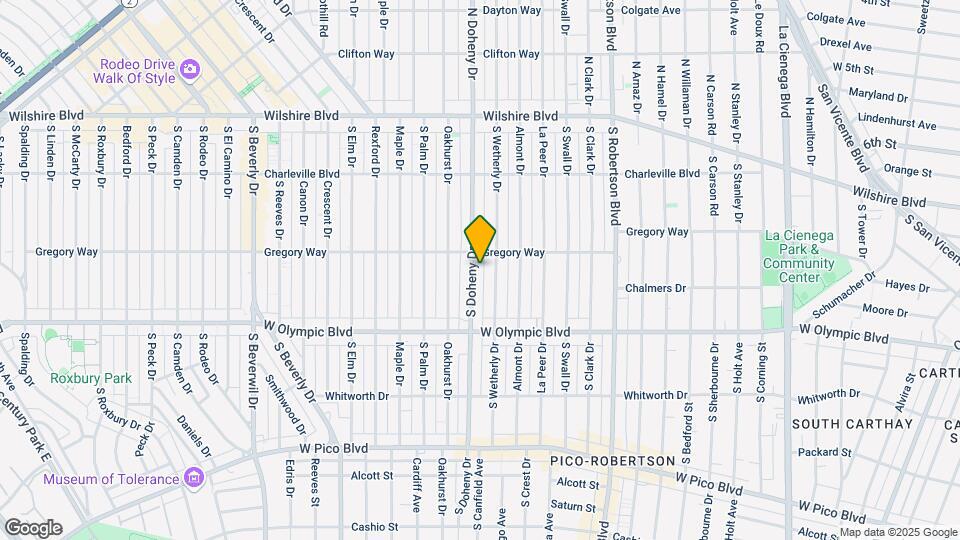 312 S Doheny Dr Map and Location Details