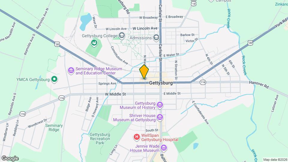 101 Chambersburg St, Unit A Mapa y Detalles de la Ubicación