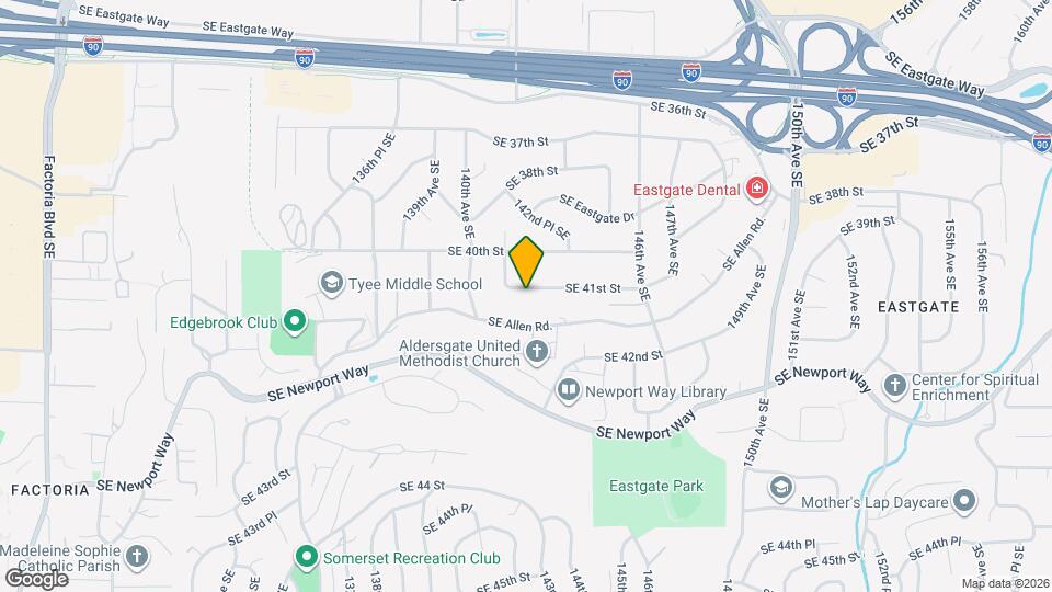 14215 SE 41st St Mapa y Detalles de la Ubicación