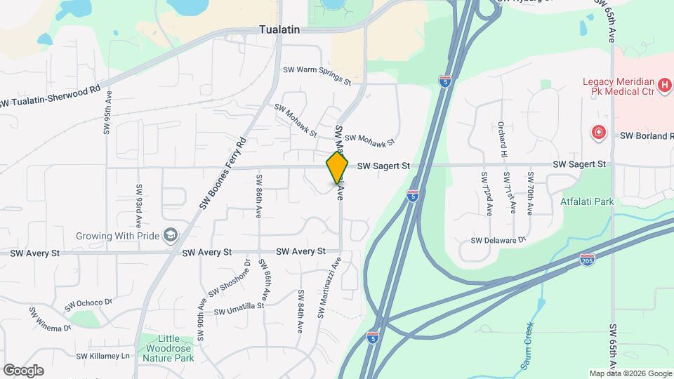 8168 SW Shenandoah Way Mapa y Detalles de la Ubicación