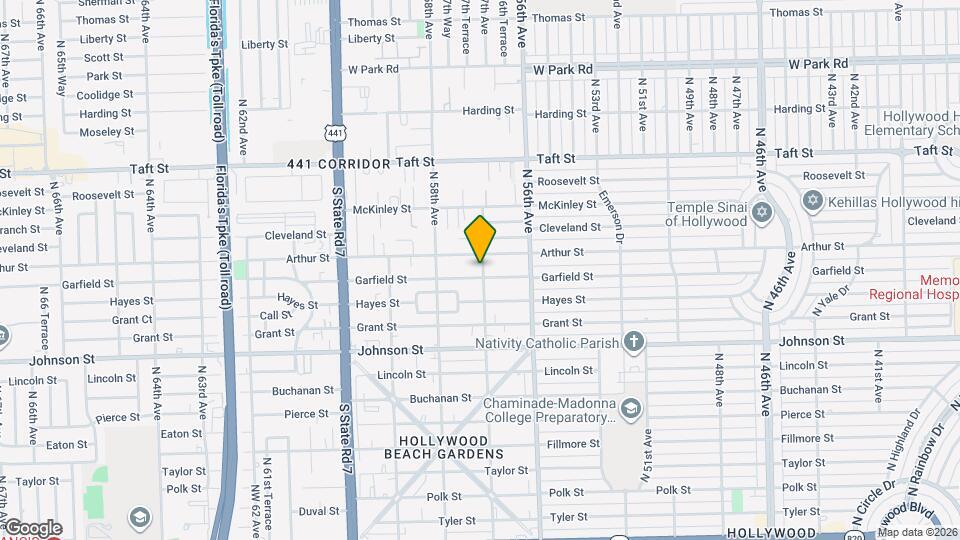 1208 N 57th Ave Map and Location Details