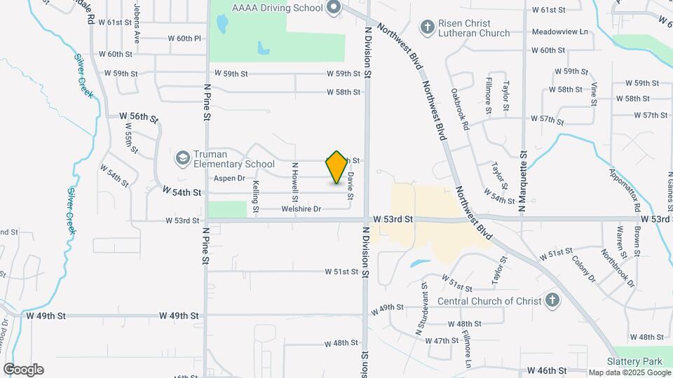 1750 W 54th St Map and Location Details