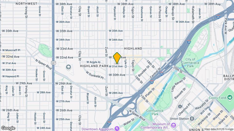 2225 W 31st Ave Map and Location Details