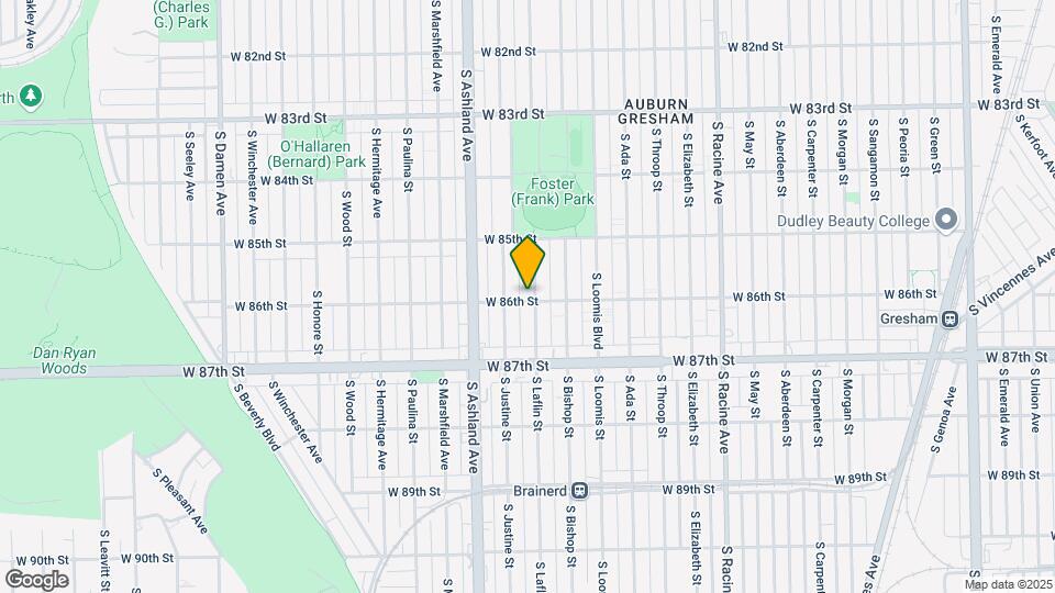 8552 S Laflin St Map and Location Details