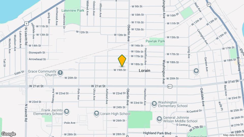 1220 W 19th St Map and Location Details
