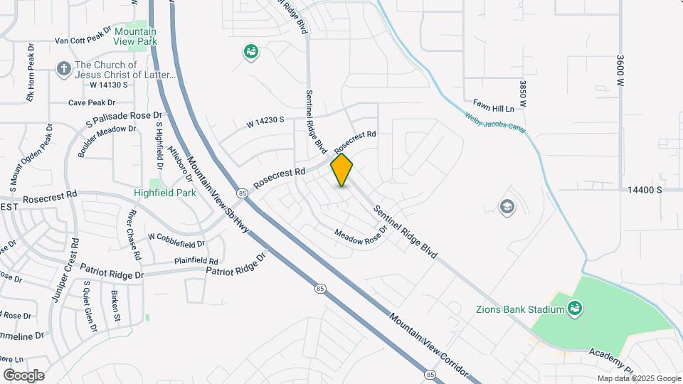 14409 S Oakfield Way Map and Location Details