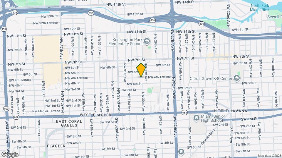 3034 NW 4th Terrace Mapa y Detalles de la Ubicación