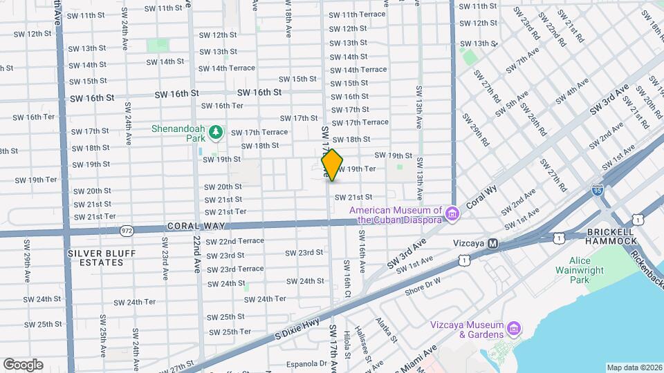 1698 SW 20th St Map and Location Details
