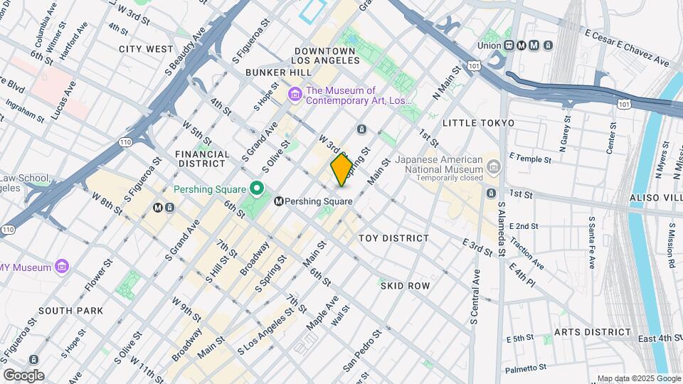 354 S Spring St Map and Location Details