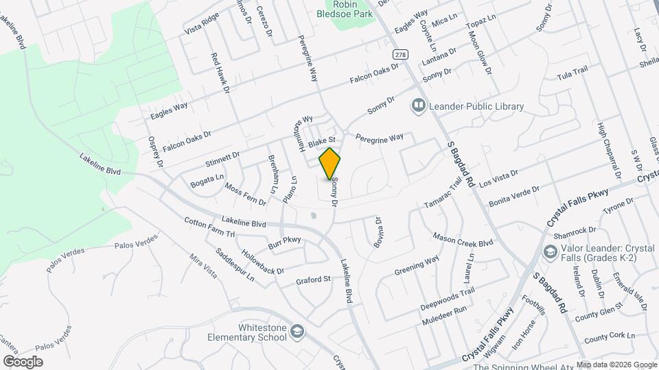 1601 Sonny Dr Map and Location Details