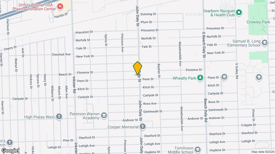 3444 John Daly St Map and Location Details